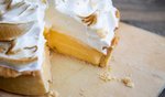 The all-time favourite lemon meringue cheesecake slice