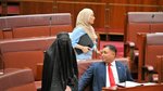 Hanson has been barred from parliament after refusing to apologise for...
