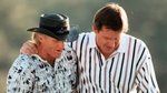 ‘Not talking about you know what’: Faldo’s Shark sledge