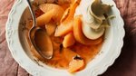 Golden Poached Quinces: Blonde Never Means Bland