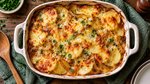 Cheesy French onion potato bake is the ultimate comfort food