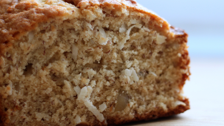 Delicious, healthy and gluten-free banana macadamia bread! - Starts at 60
