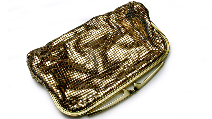 gold glomesh bag