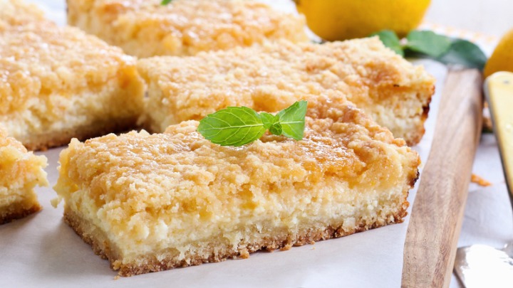 Lemon crumble cheesecake slice - Starts at 60