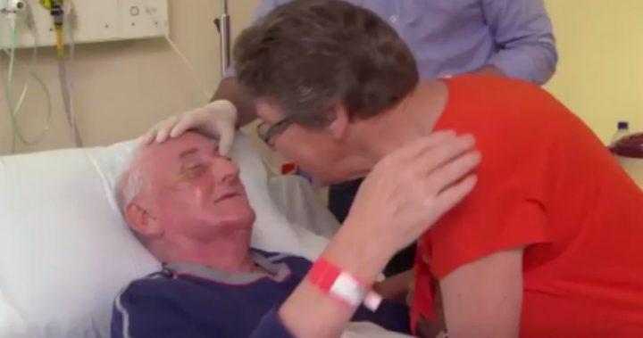 Blind man sees his wife for the first time in 20 years