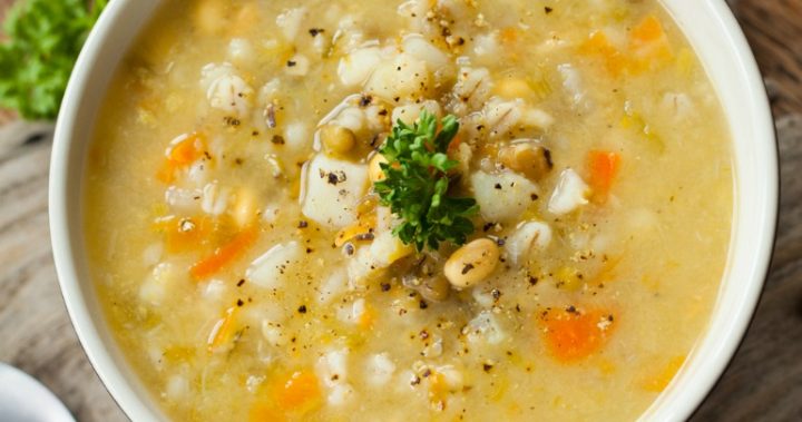 Mouthwatering lamb shank and vegetable soup - Starts at 60