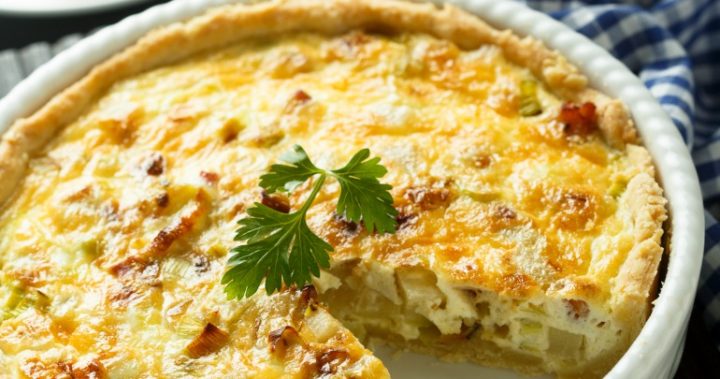 Classic egg and bacon pie - Starts at 60