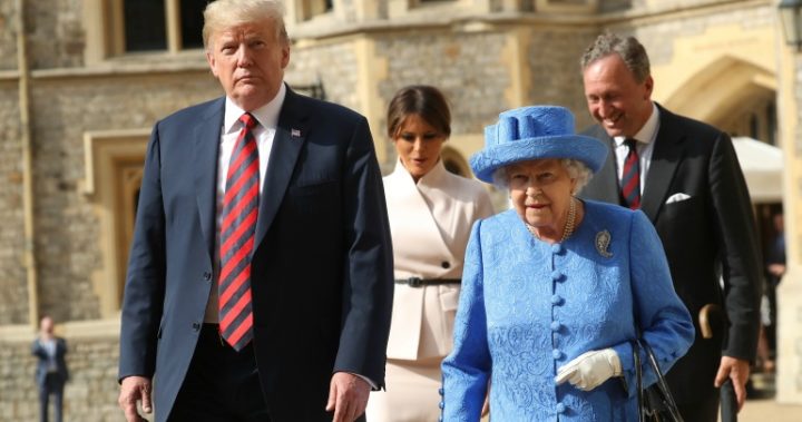 Queen Elizabeth and President Donald Trump have finally met - Starts at 60