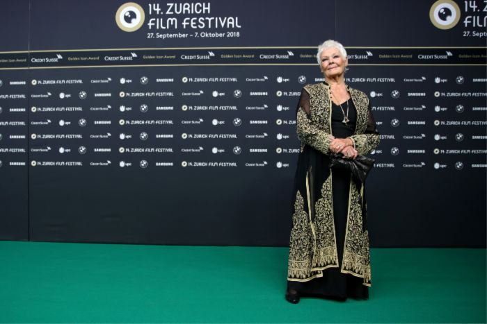 Judi looked incredible as she received the Golden Icon Award. Source: Getty.