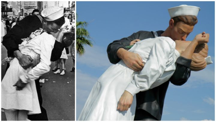 Too far? Vandals damage iconic WW2 ‘The Kiss’ statue after sailor’s ...