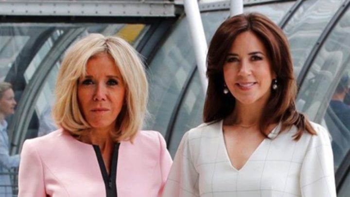 Leading ladies! Princess Mary and Brigitte Macron debut stunning summer ...