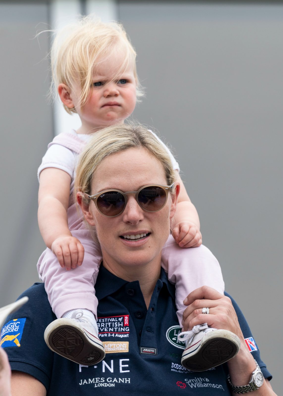 Zara Tindall with baby Lena