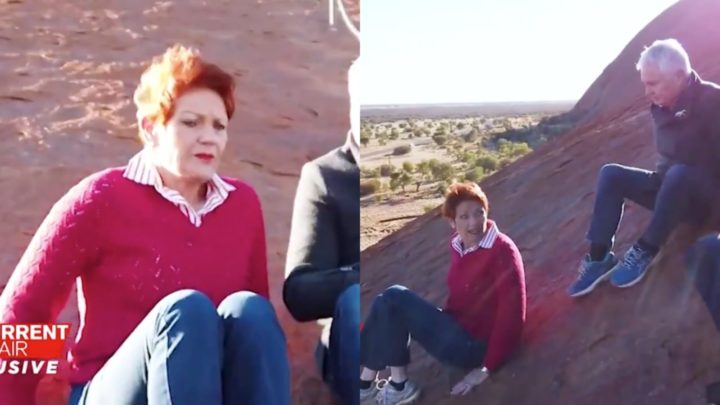 ‘I can’t get down’: Moment Pauline Hanson’s Uluru dream crashed and ...