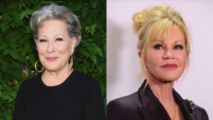 Bette Midler responded with a hilarious post after seeing Melanie Griffith pose in a sensational underwear selfie. Source: Getty.