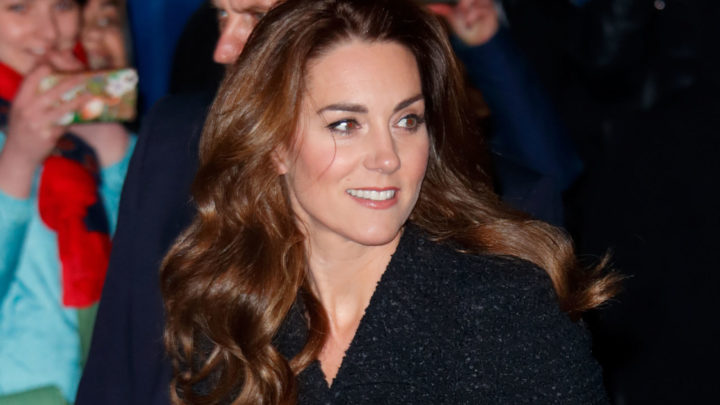 Dazzling duchess! Catherine adds touch of glamour with glittering ...