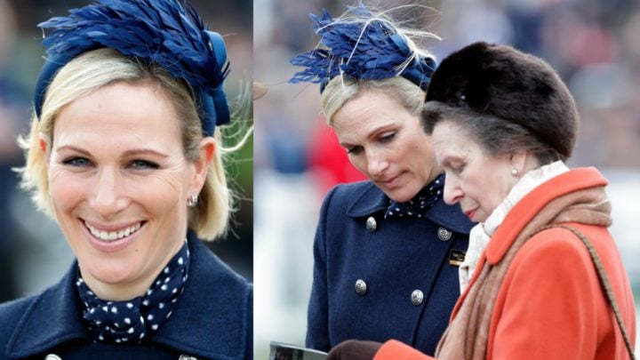 Day at the races! Zara Tindall cuts stylish figure alongside mum ...