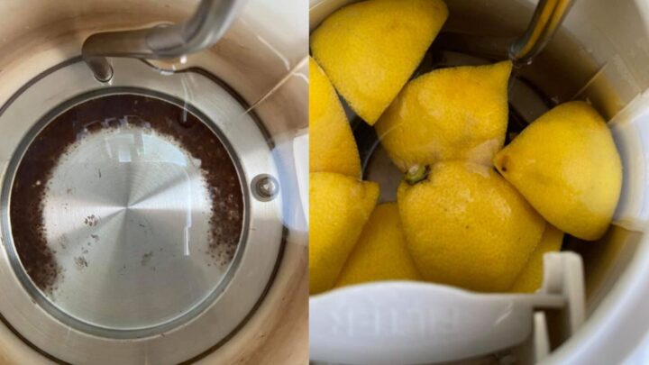 kettle cleaning with lemon