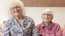 Annette Charter, left, believes her mother Anne, right, made a better recovery from pneumonia because she was in her own home, rather than hospital.
