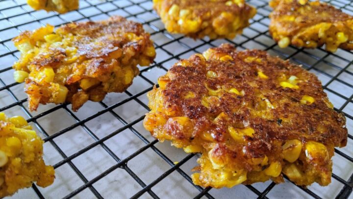 Super-crispy corn fritters - Starts at 60