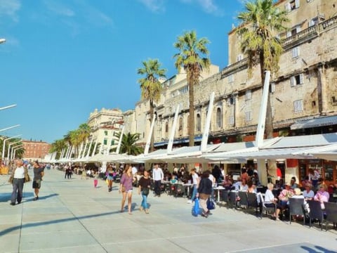 trogir promenade riva croatia revealed