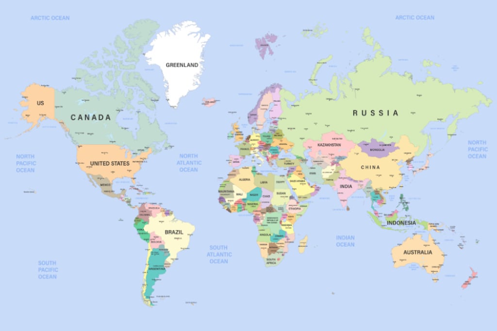 Can you identify these countries on a map? Most people can’t! - Starts ...