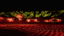Parrtjima takes over Alice Springs with ten nights of light installations from a number of Indigenous artists set against the majestic MacDonnell Ranges.  Credit: Tourism NT/The Ebb & Flow of Sky & Country