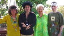 The author and her family at her '60s-themed 60th birthday party. Source: Supplied