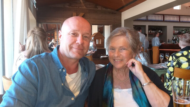 Wendy Carmichael, right, with her son Duncan, who used to do odd jobs for his much-loved mum but now spends his time with her having fun, not mowing the lawn or doing DIY, thanks to Prestige Inhome Care’s services. Source: Wendy Carmichael