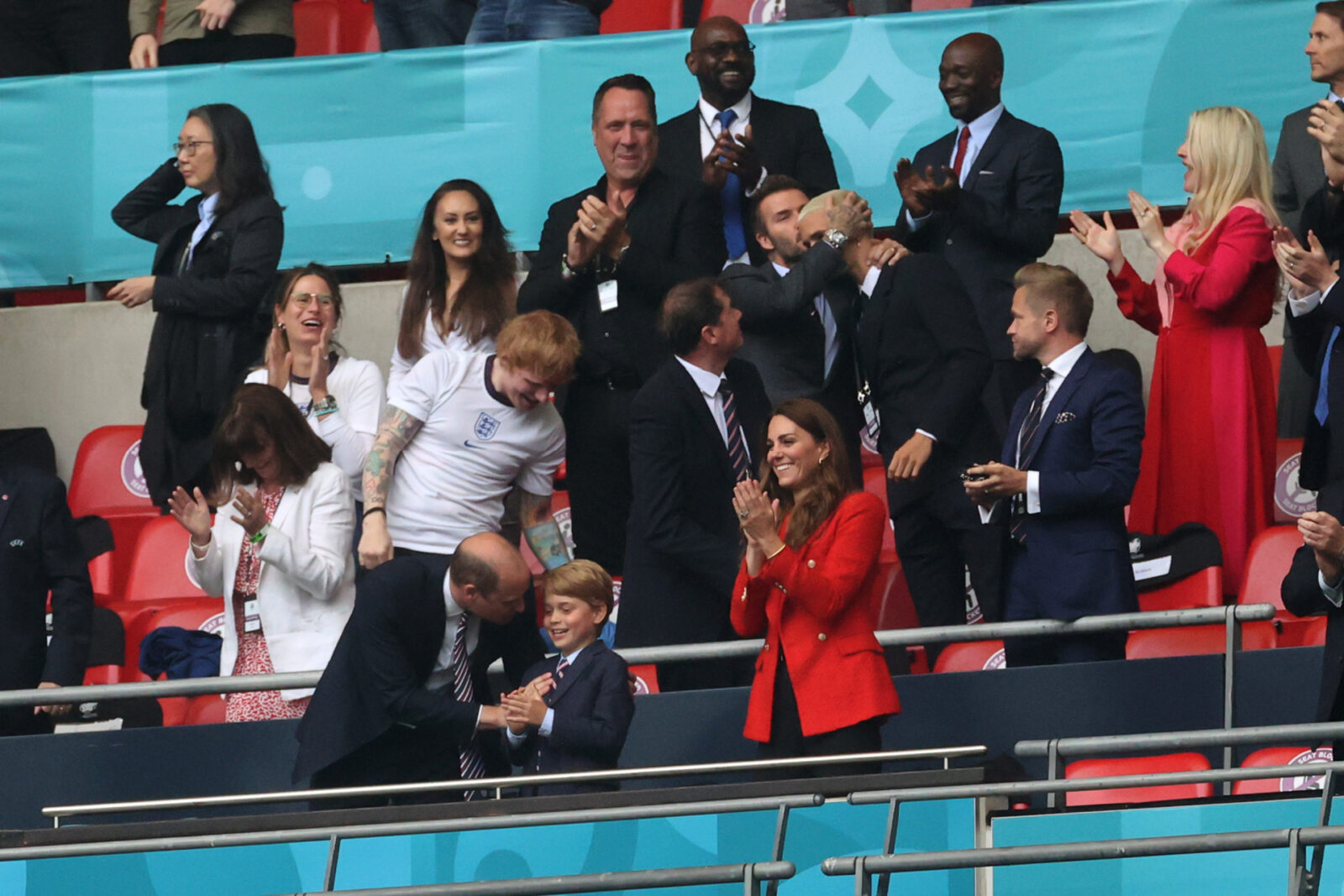 Prince William Prince George Catherine Euro Cup soccer