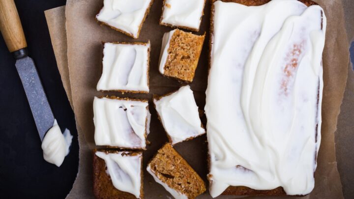 Dairy-free pumpkin spice cake with frosting - Starts at 60