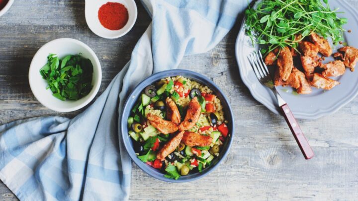 Tasty Mediterranean-style chicken and couscous salad - Starts at 60