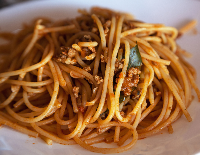 Slow cooked spaghetti bolognese Starts at 60