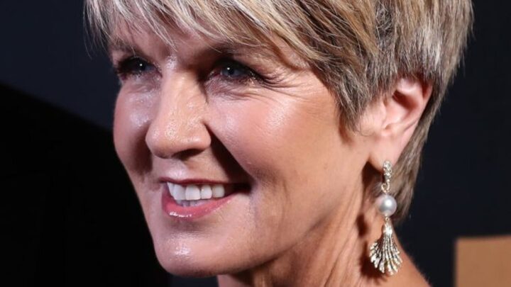 Julie Bishop rocks edgy red carpet glamour for Sydney gala - Starts at 60
