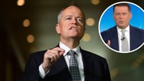 Bill Shorten and Karl Stefanovic get into a heated debate over retirement savings. Source: Getty/ Today 