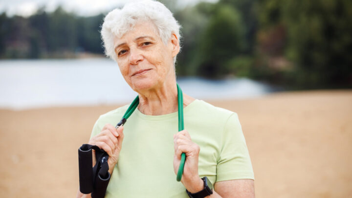 Here's some easy at home workouts over 60s can try to age actively. Source: Getty