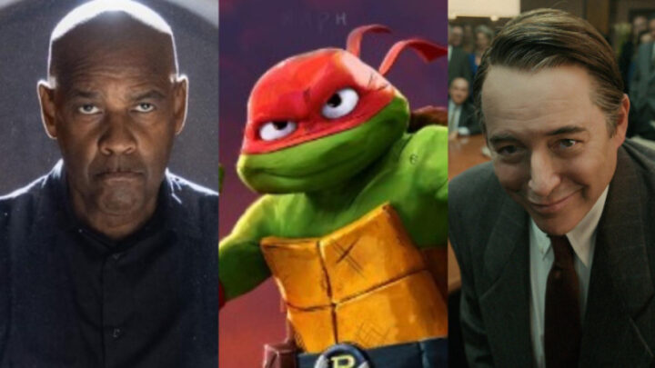 Source:Denzel Washington in The
Equalizer (Sony); A cast member from Teenage
Mutant Ninja Turtles: Mutant Mayhem
(Paramount); Matthew Broderick in Painkiller
(Netflix).