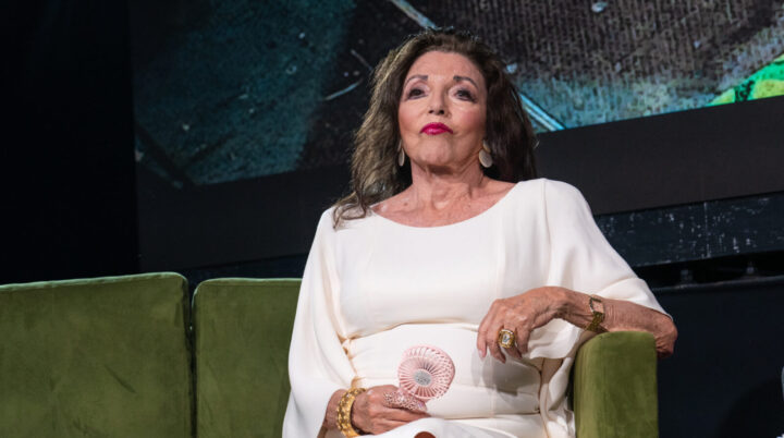 As her age-defying looks continue to baffle admirers and critics alike, Collins has often found herself at the centre of cosmetic surgery rumours. Source: Getty Images. 