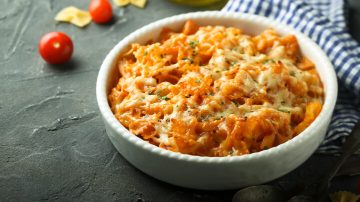 Quick and easy pasta bake - Starts at 60