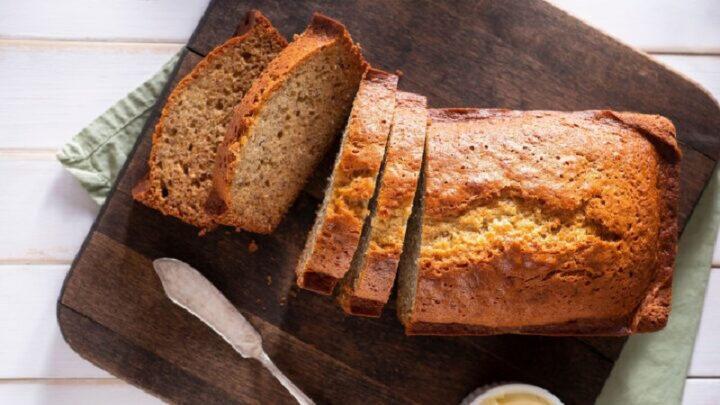 Delicious sugar-free banana bread - Starts at 60
