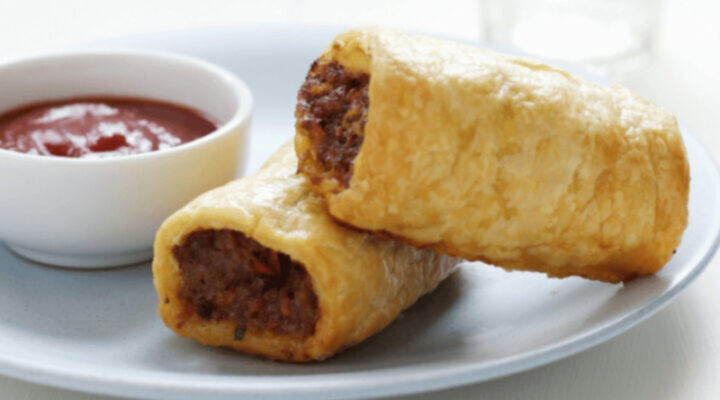 Tasty pork and apple sausage rolls - Starts at 60