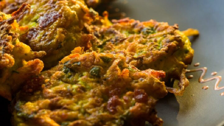 Quick and simple vegetable fritters - Starts at 60