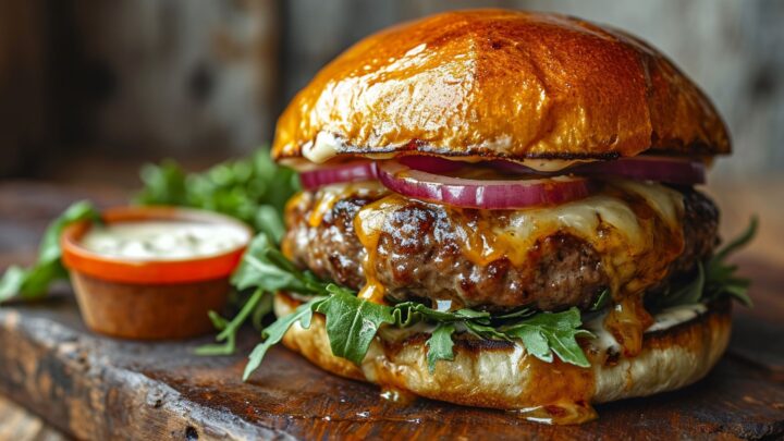 Quintessential Aussie burger with the lot - Starts at 60