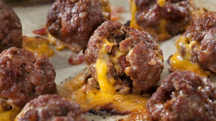 Delicious cheesy mozzarella meatballs - Starts at 60
