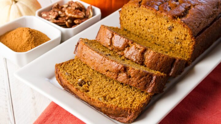 Super-healthy pumpkin bread - Starts at 60